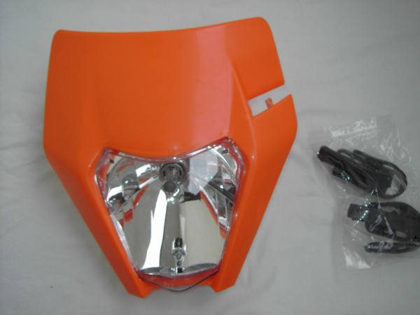 Triple-E Scheinwerfer KTM EXC 17-23 (H4 Halogen) Lampenmaske